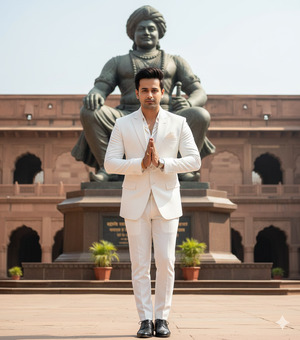 Slight Forward Lean Hands Folded Low 1