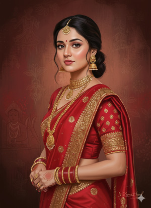 Slight Side Profile With Turned Face Elegant Artistic