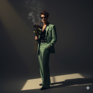 Slight Turn with Intense Look