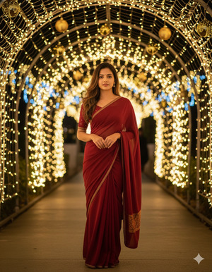 Soft Festive Glow Pose