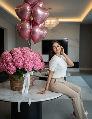 Soft side lean on table