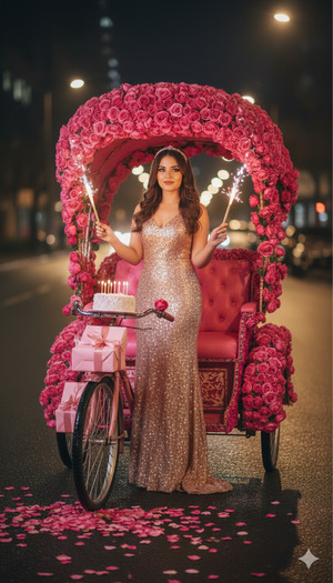 Standing Elegant Sparkler Pose