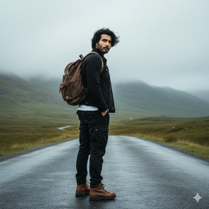 Standing Sideways Looking Back