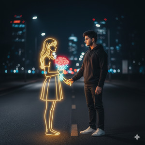 Standing Still Facing Each Other