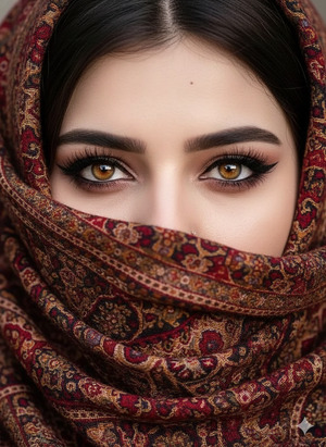 Straight On Intense Gaze