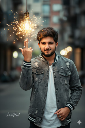 Straight On Playful Confidence Pose