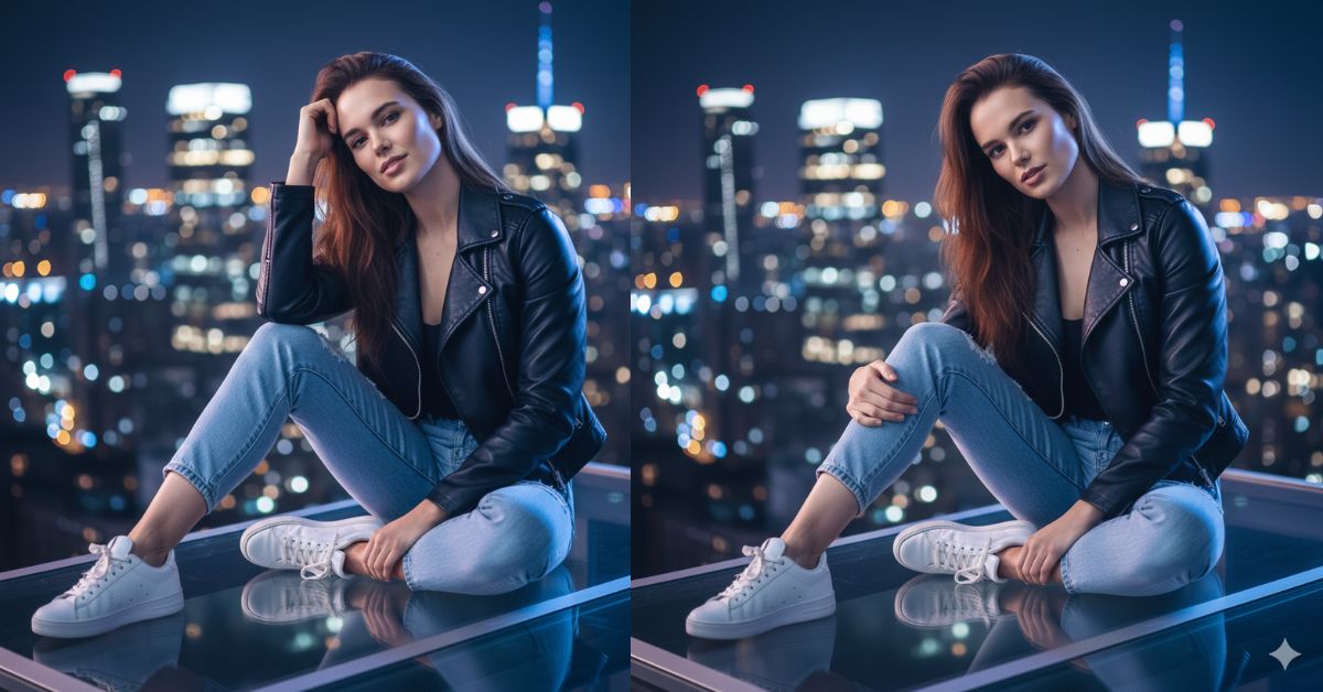 Stunning Urban Night Portrait (Trending Style)