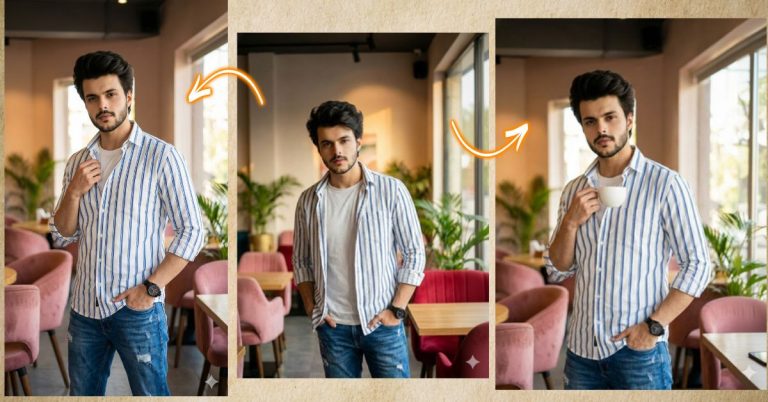 Stylish Cafe Portrait