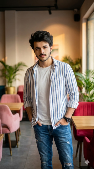 Stylish Cafe Portrait