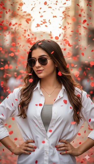 Stylish Confetti Portrait