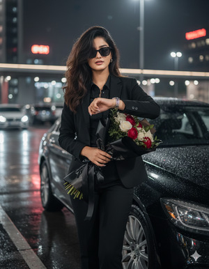 Stylish Night City Portrait