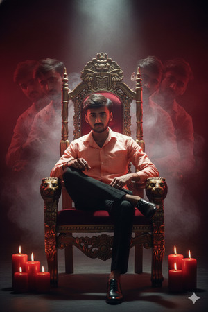 Throne Arm Rest Pose Boss Look