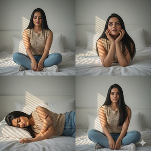 Trending Aesthetic 4 Photo Collage Portrait