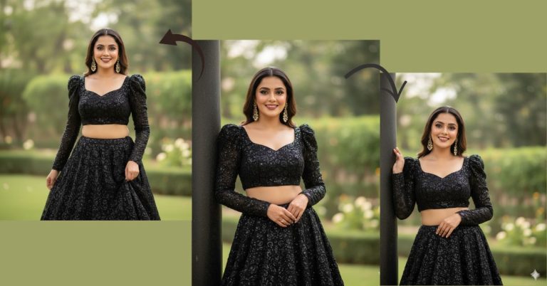 Trending Black Lehenga Look for Stunning Fashion Portraits