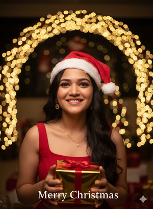 Trending Christmas Close Up Portrait