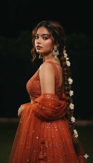 Trending Cinematic Ghaghra Portrait