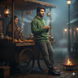 Trending Cozy Street Tea Scene