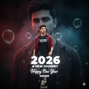 Trending Double Exposure Portrait of a Stylish Man