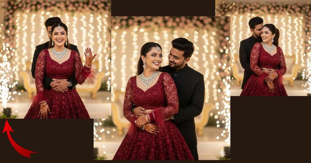 Trending Engagement Night Couple Portrait