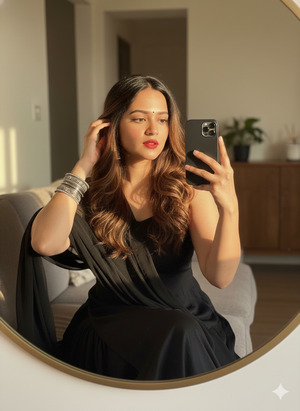 Trending Indian Mirror Selfie Portrait