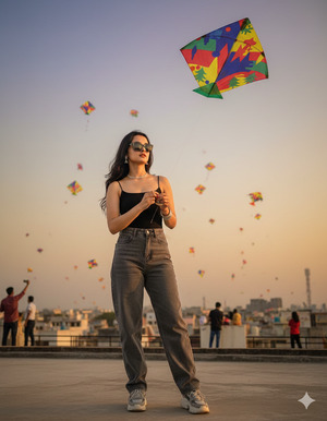 Trending Kite Flying Cinematic Look 1