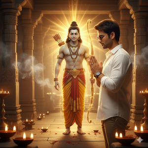 Trending Lord Ram Devotion Art