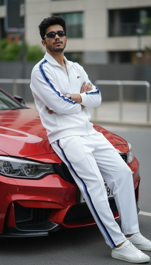 Trending Luxury Car Street Fashion Portrait