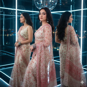 Trending Mirror Disco Portrait Indian Style