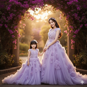 Trending Mother Daughter Magical Garden Portrait
