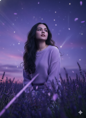 Trending Mystical Lavender Portrait