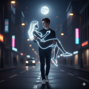 Trending Neon Love Street Art Style 2025