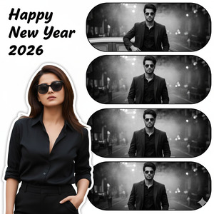 Trending New Year 2026 Collage Poster