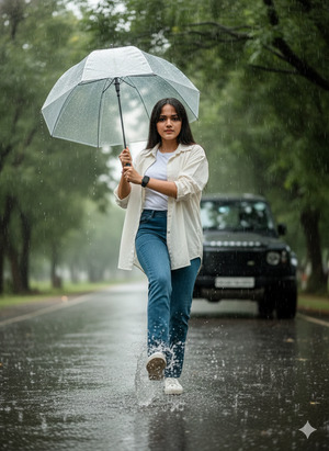 Trending Rain Dance Street Style Portrait 1