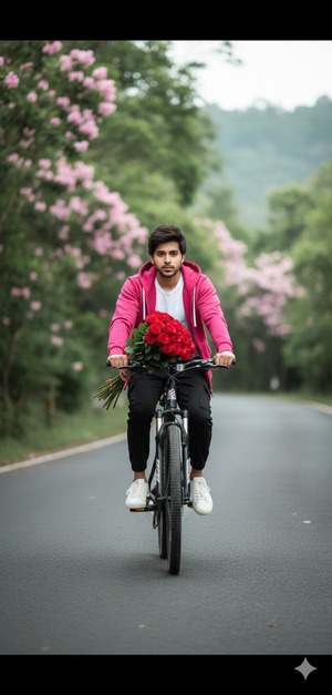 Trending Romantic Bicycle Portrait