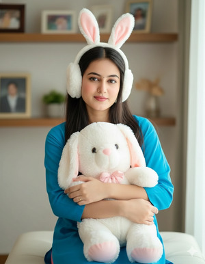 Trending Soft Aesthetic Bunny Portrait