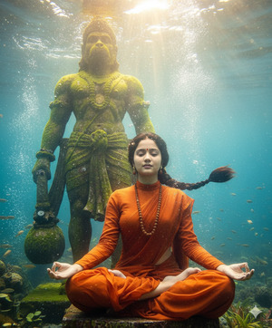Trending Underwater Meditation Portrait
