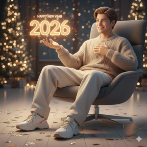 Upright Festive Confidence