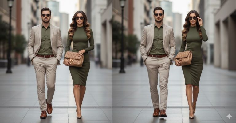 Urban Couple Fashion Street Portrait (8K)