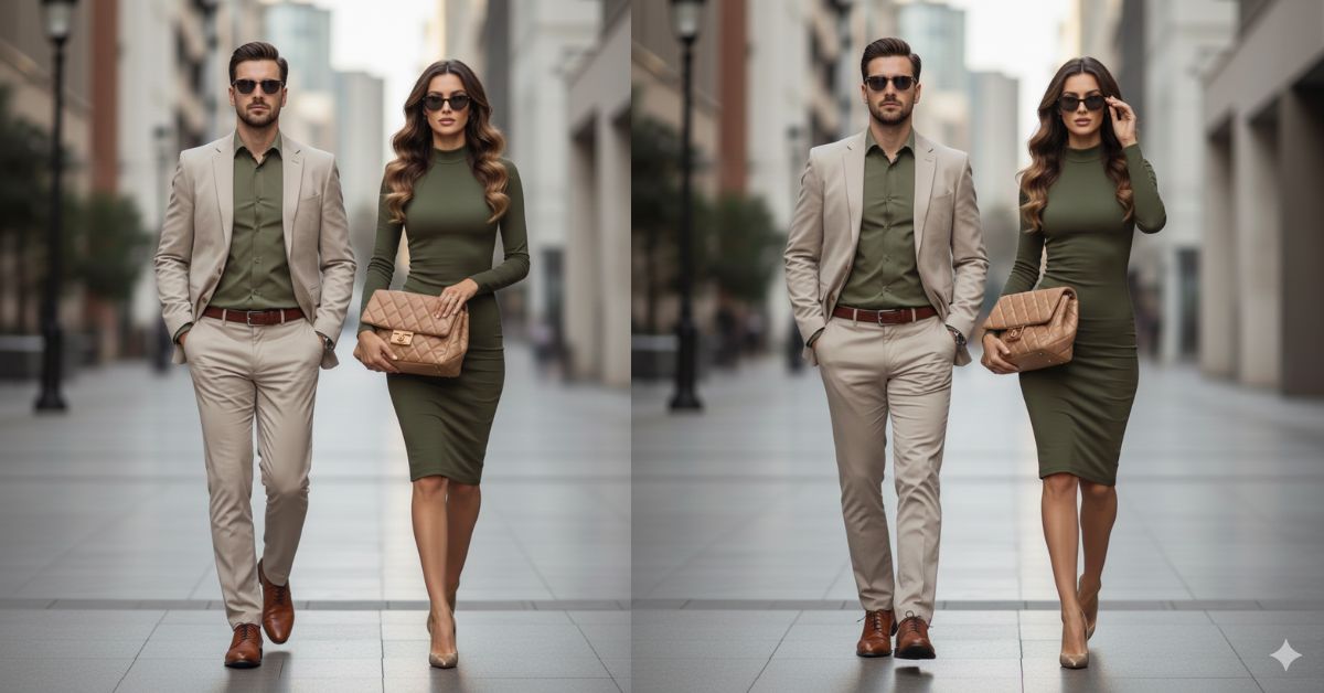 Urban Couple Fashion Street Portrait (8K)