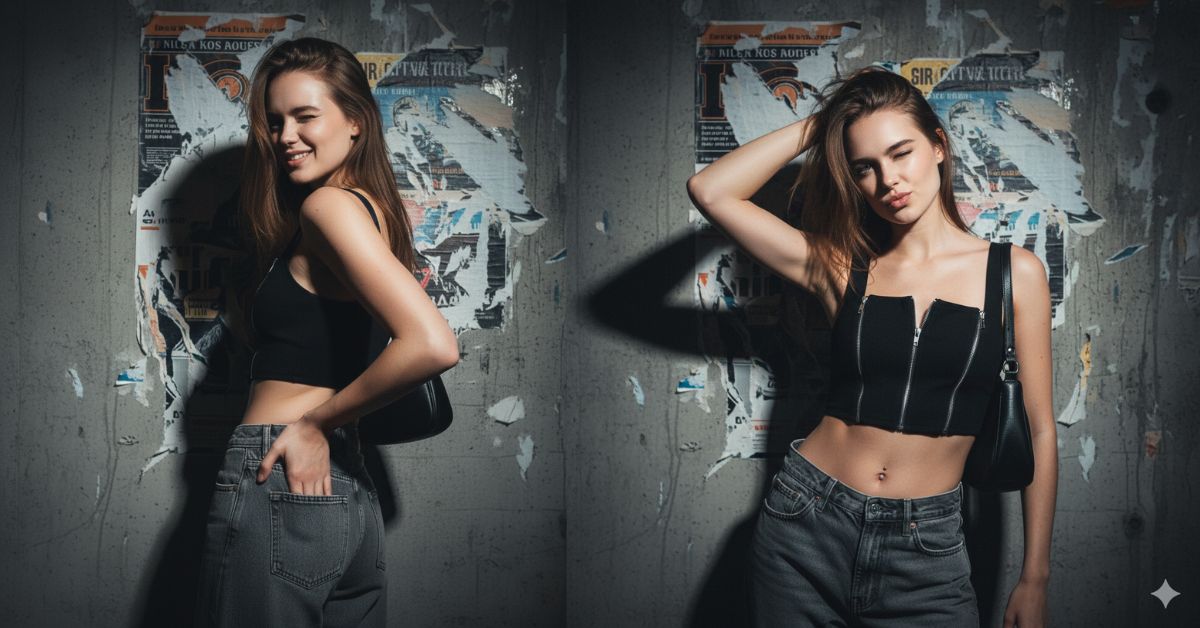 Urban Night Flash Portrait (Trending Style)