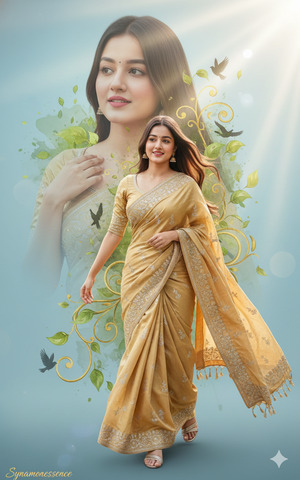 Walking Motion Pose Dreamy Cinematic