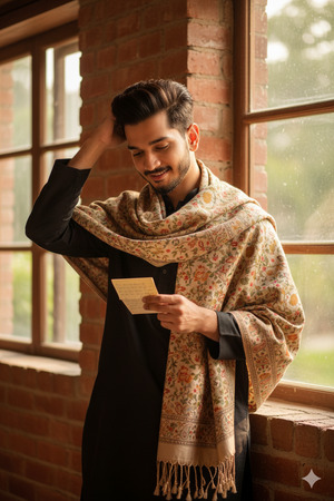 Young Man in Cinematic Golden Hour Portrait