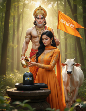 tanding Side Angle Abhishek Graceful Devotion