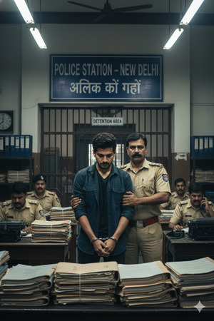 trending indian police station cinematic scene