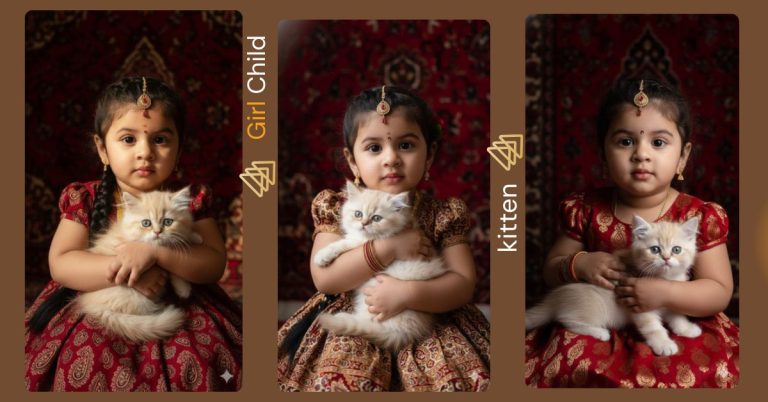 trending-viral-ai-image-google-gemini-child-kitten-portrait