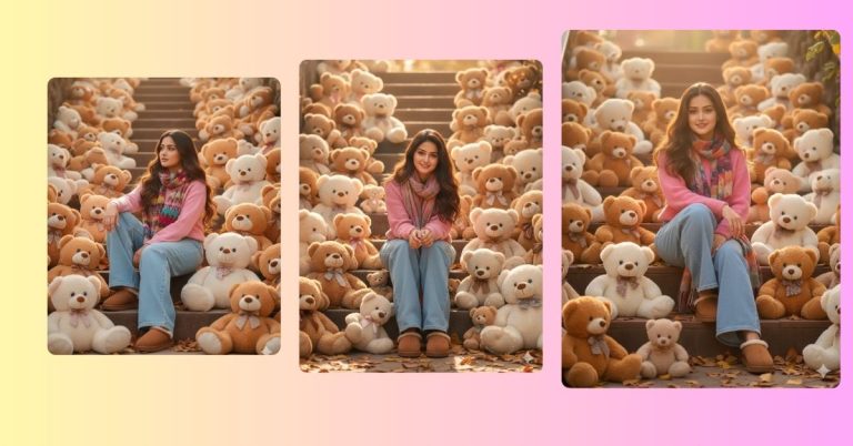 viral-ai-image-google-gemini-autumn-teddy-bear-portrait