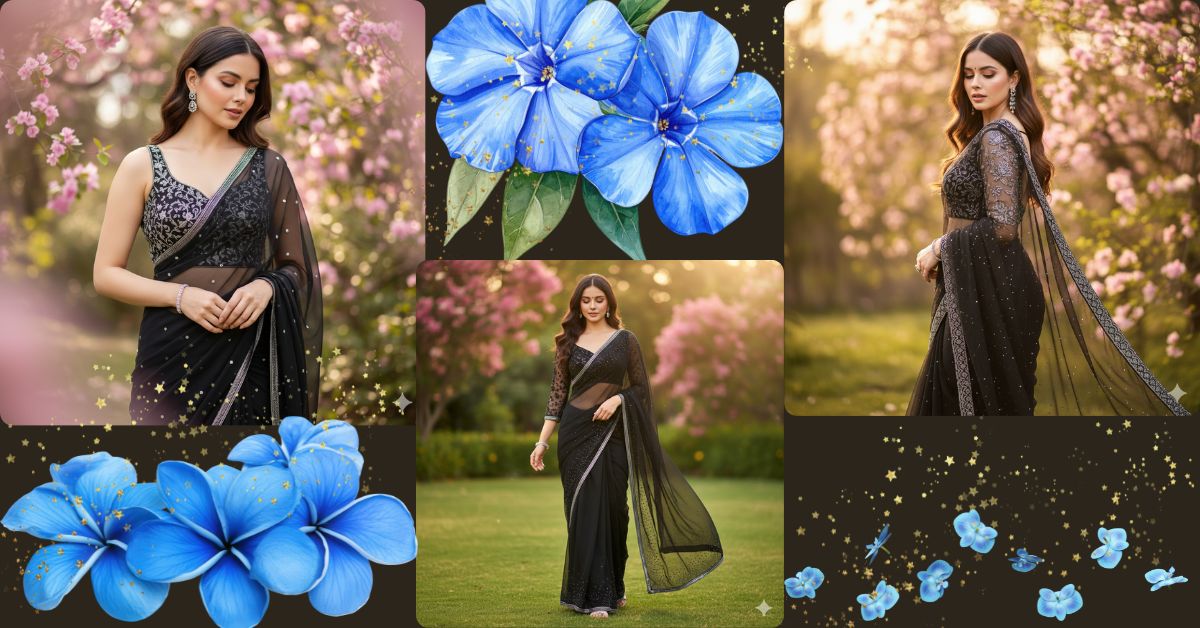 viral-ai-image-google-gemini-black-saree-prompt