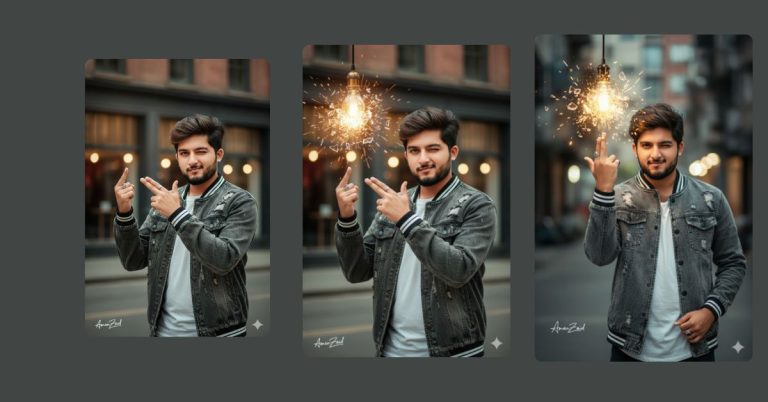 viral-ai-image-google-gemini-cinematic-finger-gun-portrait