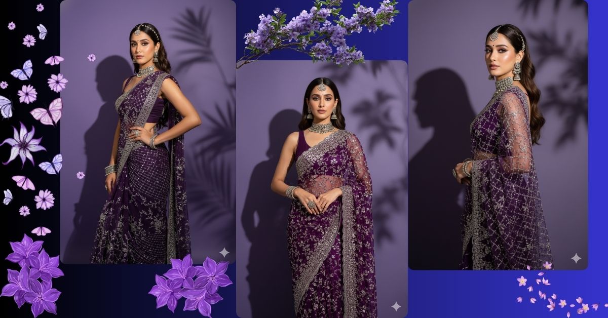 viral-ai-image-google-gemini-deep-purple-saree-prompt