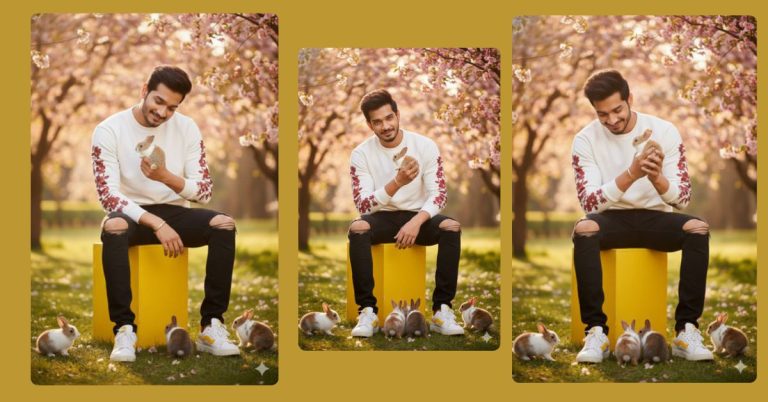 viral-ai-image-google-gemini-editorial-portrait-rabbit